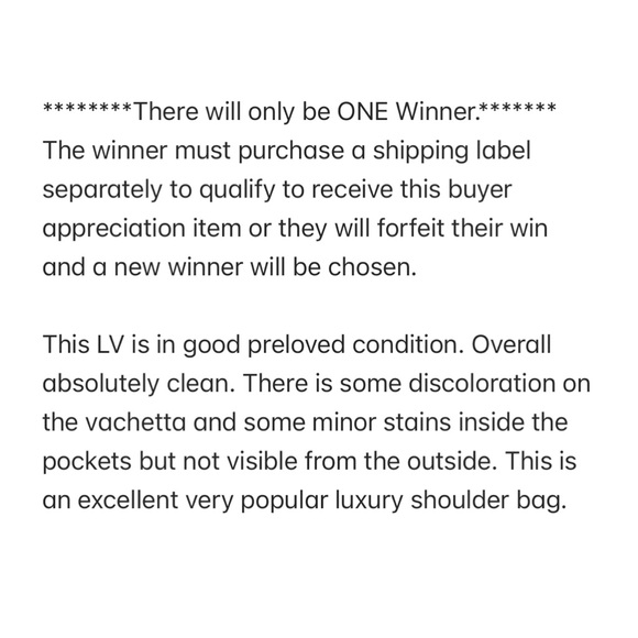 $1300 Value CUSTOMER APPRECIATION HOLIDAY GIVEAWAY: LV Bag to @saraaras1! - Picture 5 of 16